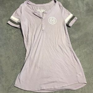 PINK Lavender, white, and grey sleep tunic